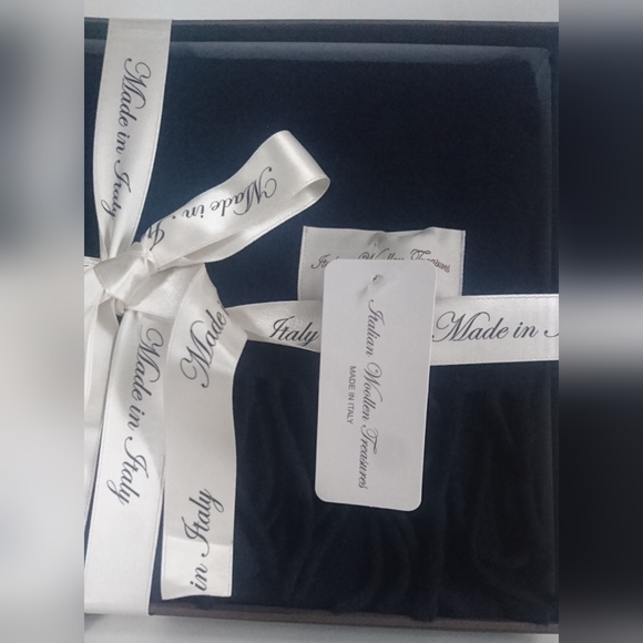 Italian Woollen Treasures Unisex Scarf 100% Cashmere Navy MADE IN ITALY - Picture 4 of 9